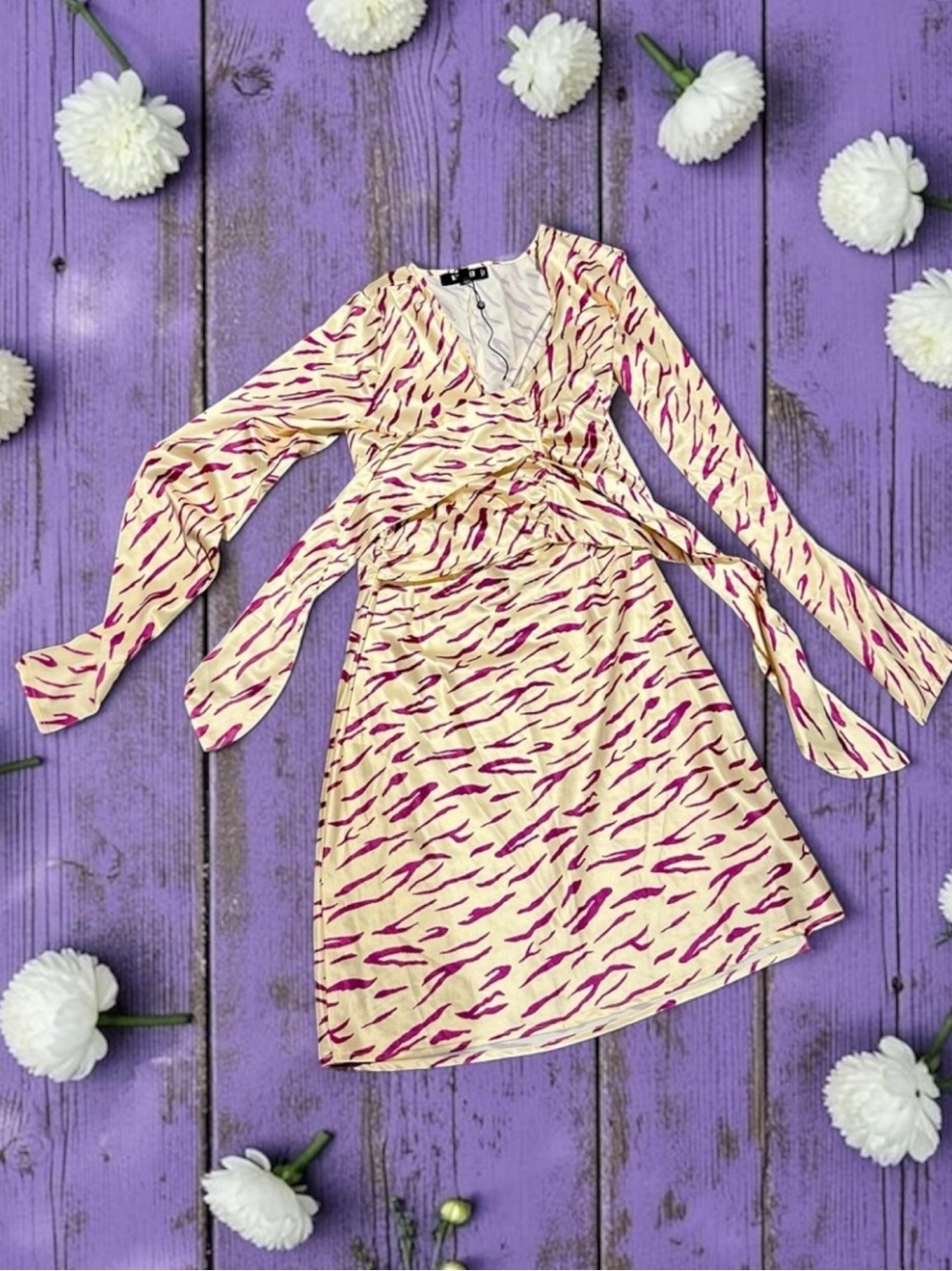 Missguided silk cut out dress